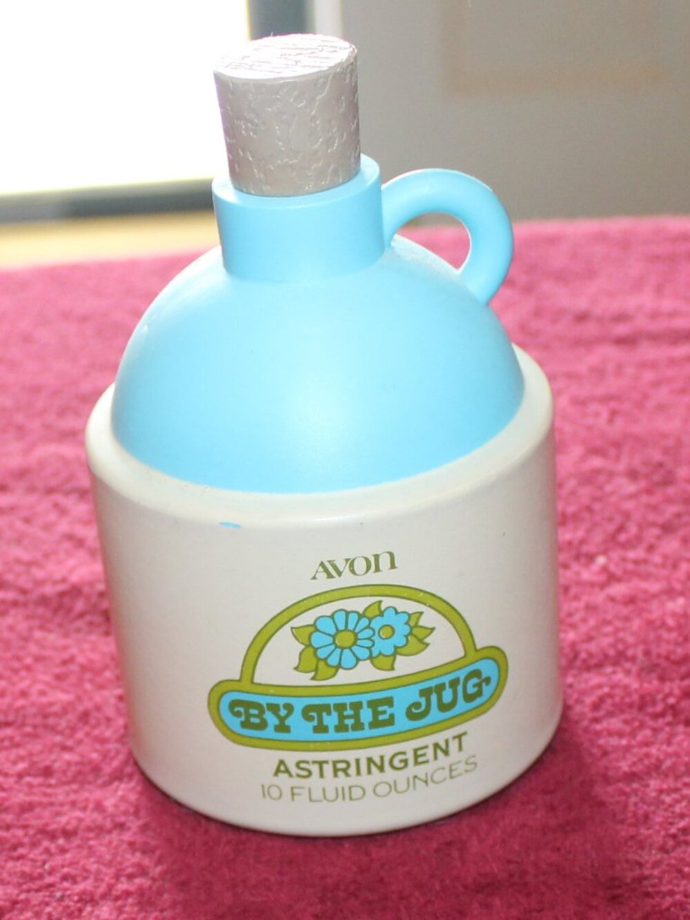 Vintage 1970s Avon "By the Jug" bottle miniature country jug